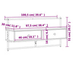 Tv-Meubel Wandgemonteerd 00,5X30X5 Cm Hout