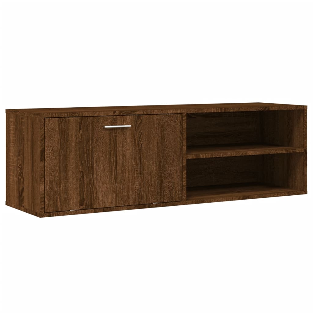 Tv-Meubel 120X34X37 Cm Bewerkt Hout Bruineikenkleurig