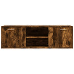 Tv-Meubel 120X34X37 Cm Bewerkt Hout Gerookt Eikenkleurig