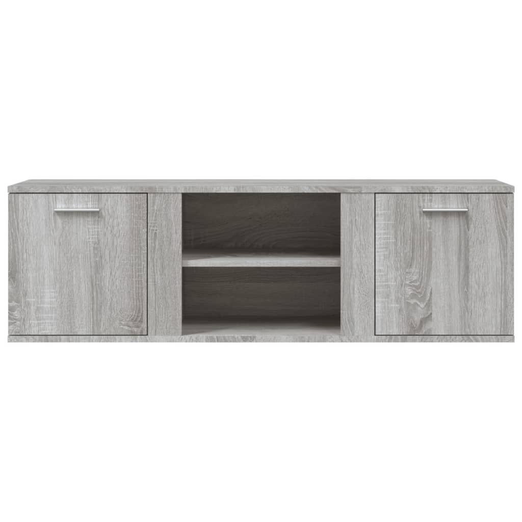 Tv-Meubel 120X34X37 Cm Bewerkt Hout Grijs Sonoma Eikenkleurig