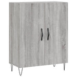Hoge Kast 69,5X34X180 Cm Bewerkt Hout Eikenkleurig