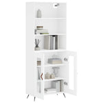 Hoge Kast 69,5X34X180 Cm Bewerkt Hout