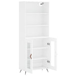 Hoge Kast 69,5X34X180 Cm Bewerkt Hout