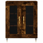 Hoge Kast 69,5X34X180 Cm Bewerkt Hout Kleurig
