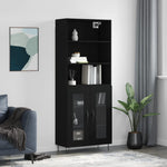 Hoge Kast 69,5X34X180 Cm Bewerkt Hout