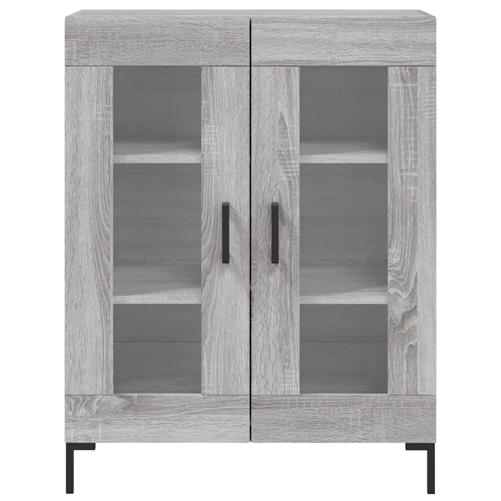 Hoge Kast 69,5X34X180 Cm Bewerkt Hout Eikenkleurig