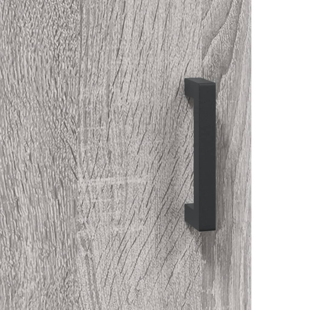 Hoge Kast 69,5X34X180 Cm Bewerkt Hout Eikenkleurig