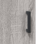 Hoge Kast 69,5X34X180 Cm Bewerkt Hout Eikenkleurig