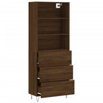 Hoge Kast 69,5X34X180 Cm Bewerkt Hout