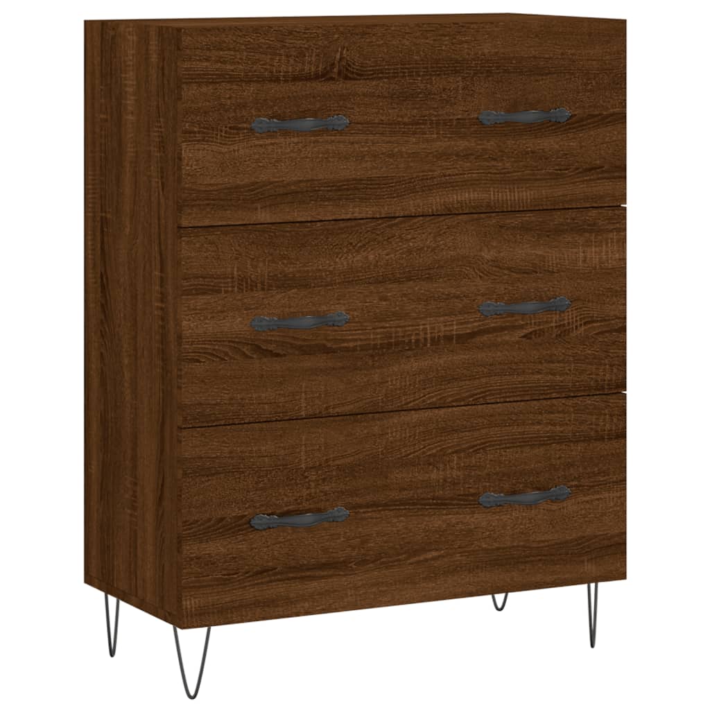 Hoge Kast 69,5X34X180 Cm Bewerkt Hout