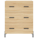 Hoge Kast 69,5X34X180 Cm Bewerkt Hout Kleurig