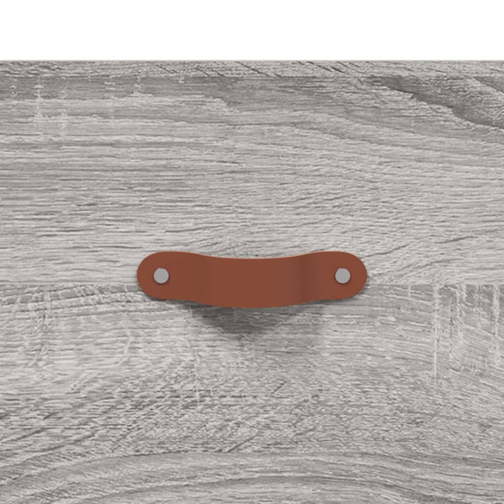 Hoge Kast 69,5X34X180 Cm Bewerkt Hout Eikenkleurig
