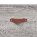 Hoge Kast 69,5X34X180 Cm Bewerkt Hout Eikenkleurig