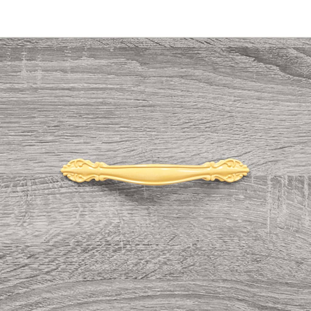Hoge Kast 69,5X34X180 Cm Bewerkt Hout Eikenkleurig