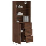 Hoge Kast 69,5X34X180 Cm Bewerkt Hout