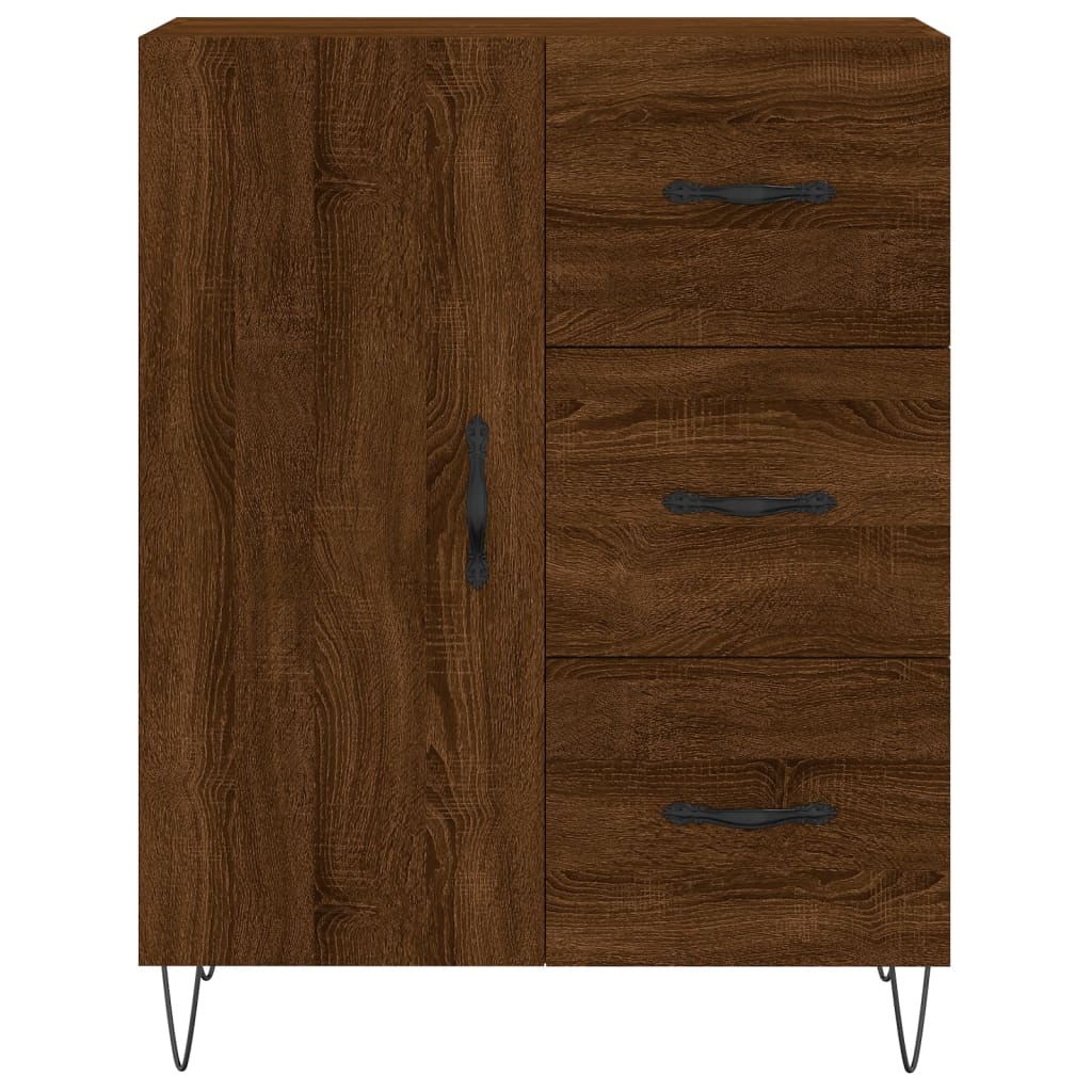 Hoge Kast 69,5X34X180 Cm Bewerkt Hout
