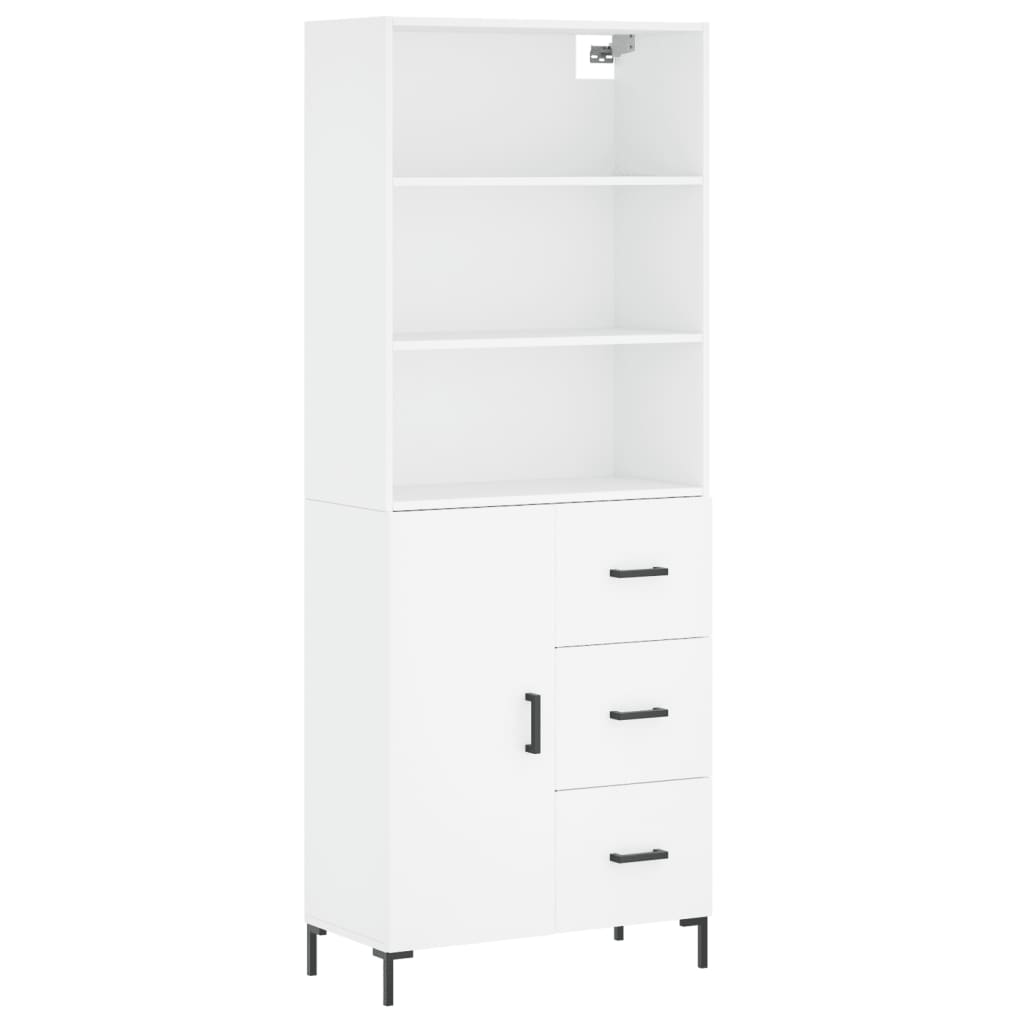 Hoge Kast 69,5X34X180 Cm Bewerkt Hout