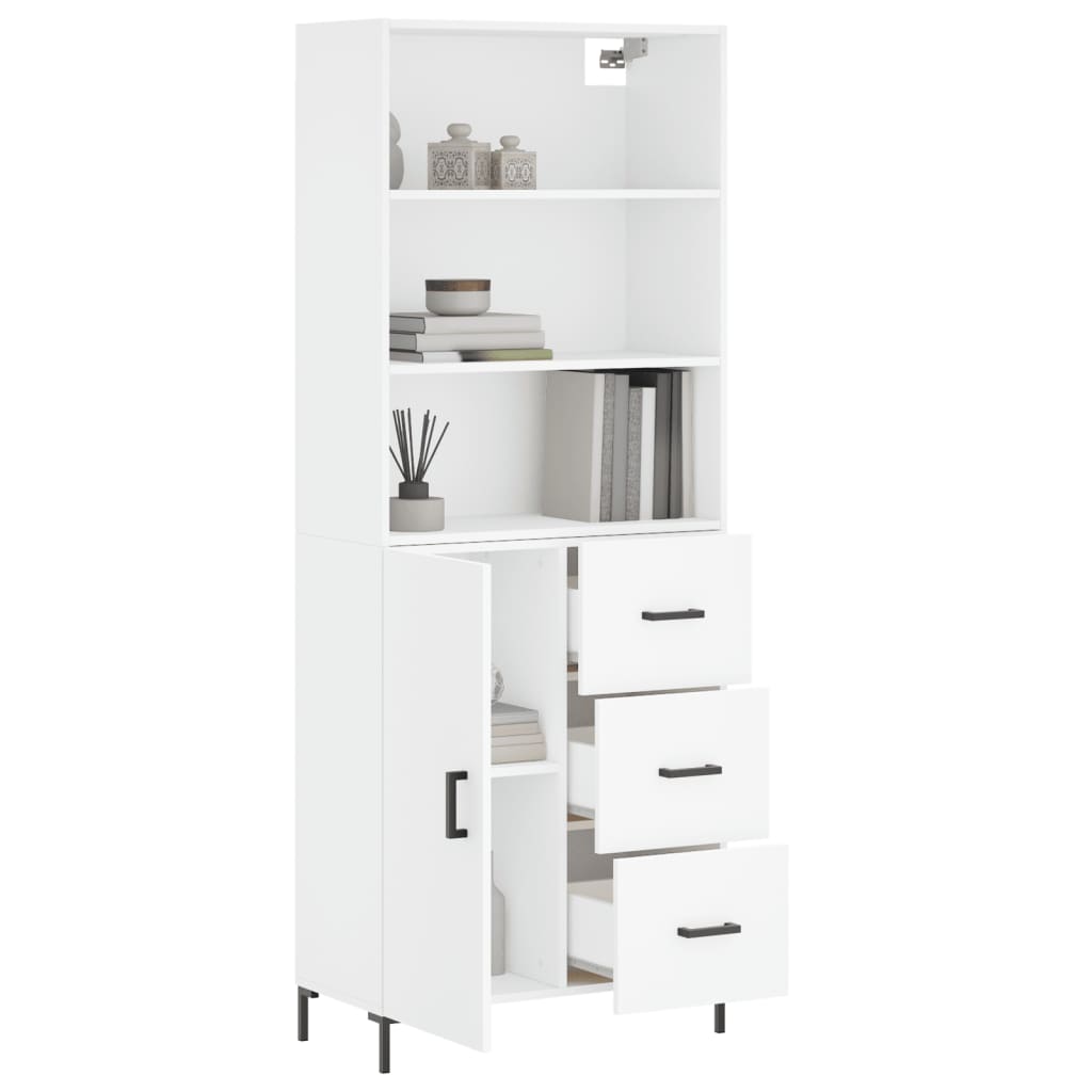 Hoge Kast 69,5X34X180 Cm Bewerkt Hout