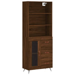 Hoge Kast 69,5X34X180 Cm Bewerkt Hout