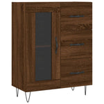 Hoge Kast 69,5X34X180 Cm Bewerkt Hout