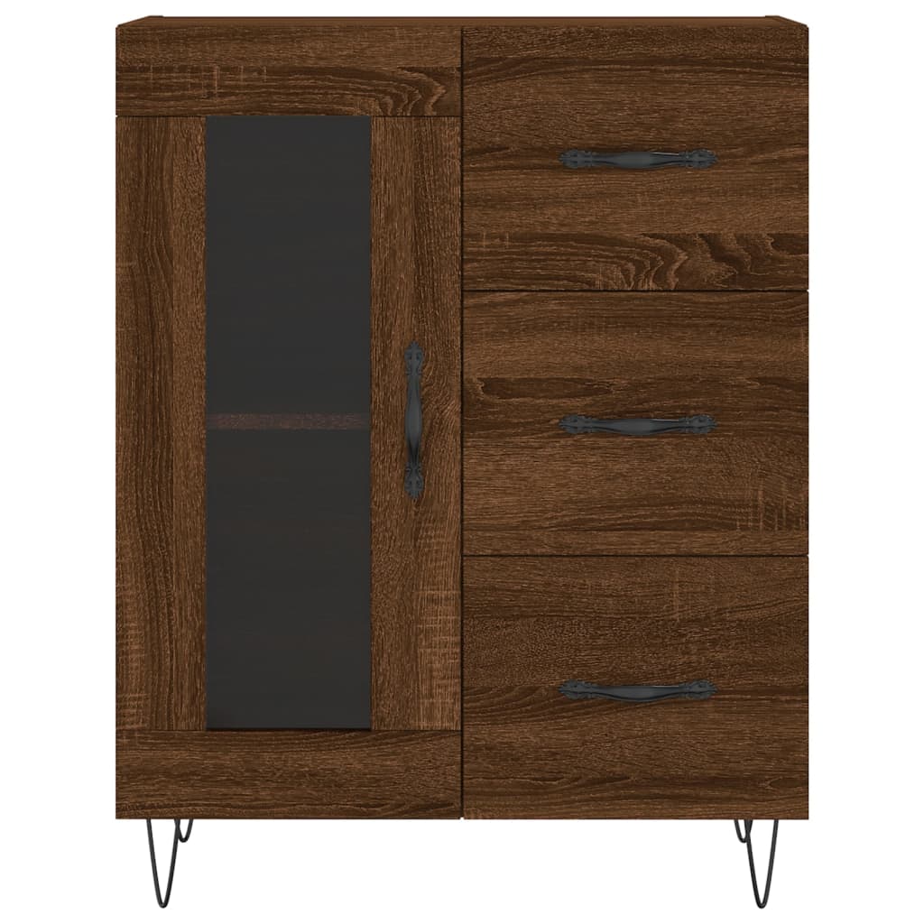 Hoge Kast 69,5X34X180 Cm Bewerkt Hout