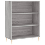 Hoge Kast 69,5X32,5X180 Cm Bewerkt Hout Eikenkleur