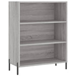 Hoge Kast 69,5X32,5X180 Cm Bewerkt Hout Eikenkleur