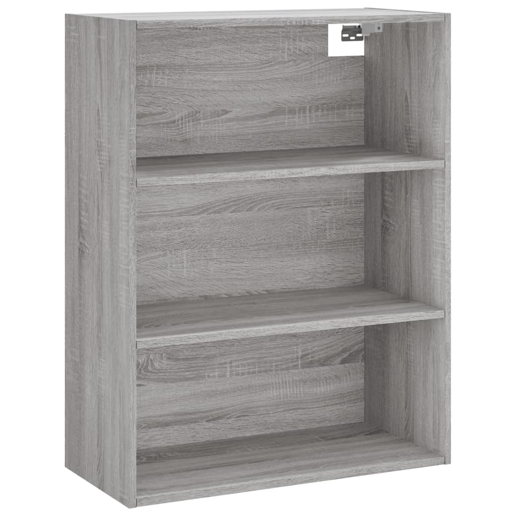 Hoge Kast 69,5X32,5X180 Cm Bewerkt Hout Eikenkleur