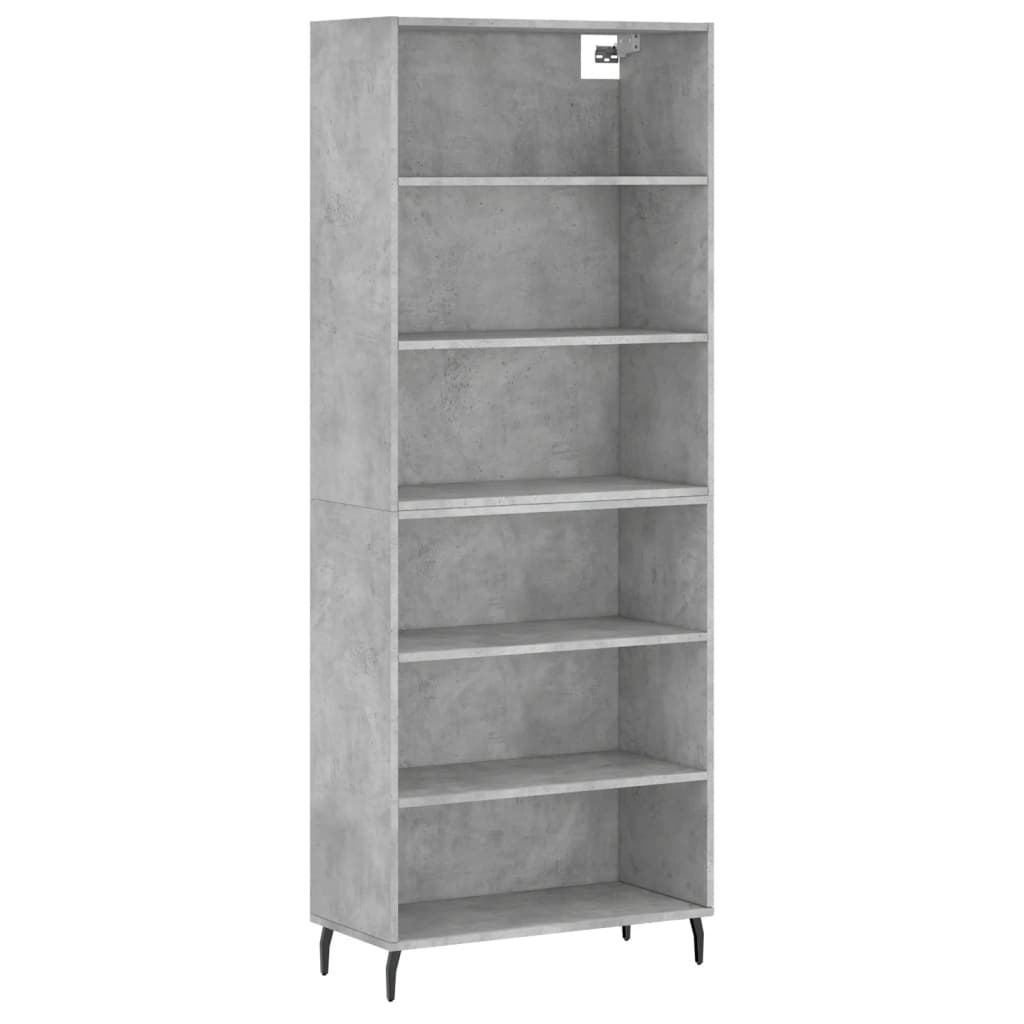 Hoge Kast 69,5X32,5X180 Cm Bewerkt Hout