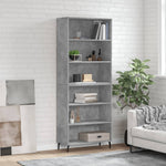 Hoge Kast 69,5X32,5X180 Cm Bewerkt Hout
