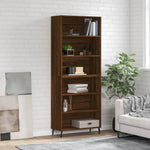 Hoge Kast 69,5X32,5X180 Cm Bewerkt Hout