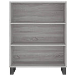 Hoge Kast 69,5X32,5X180 Cm Bewerkt Hout Eikenkleur