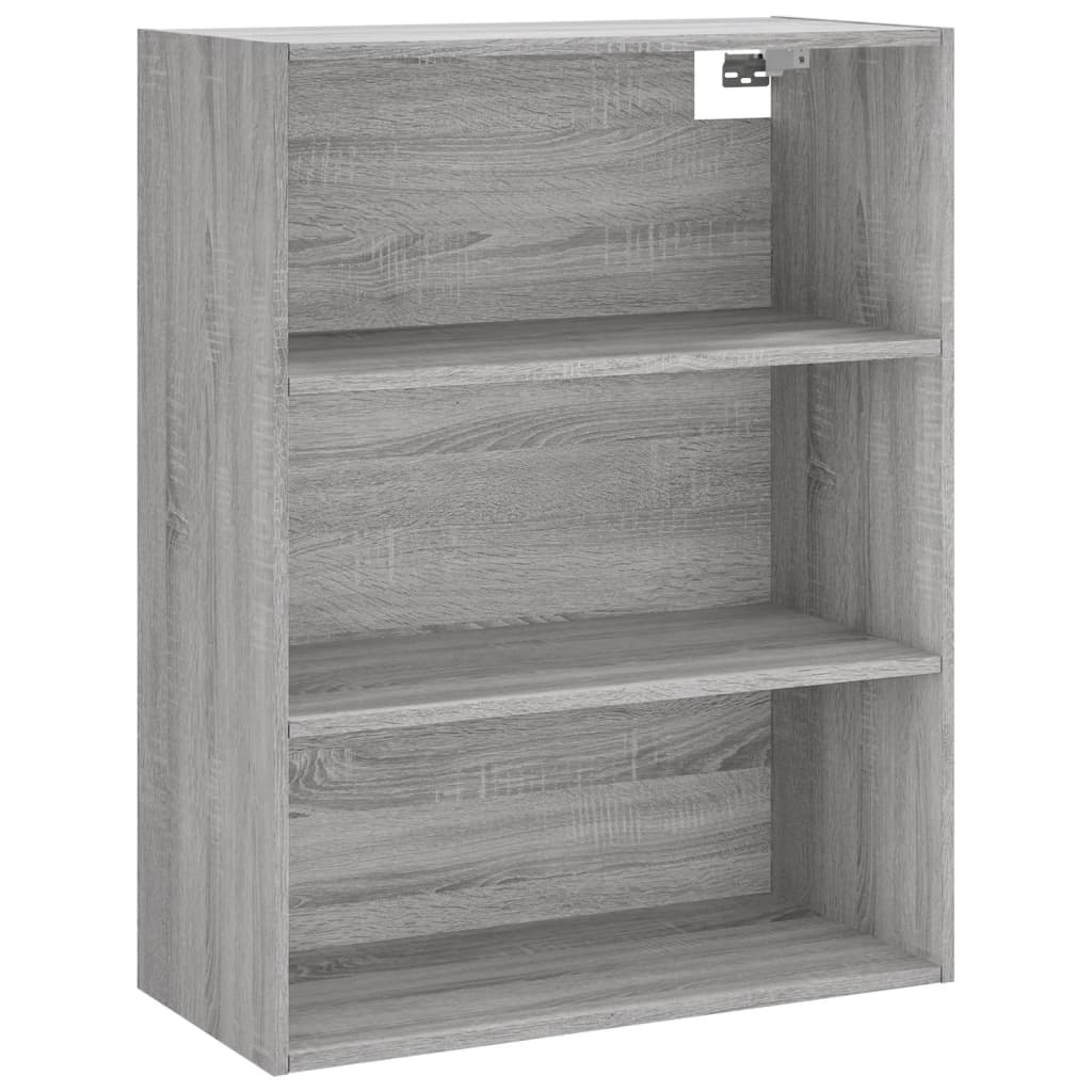 Hoge Kast 69,5X32,5X180 Cm Bewerkt Hout Eikenkleur