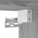 Hoge Kast 69,5X32,5X180 Cm Bewerkt Hout Eikenkleur