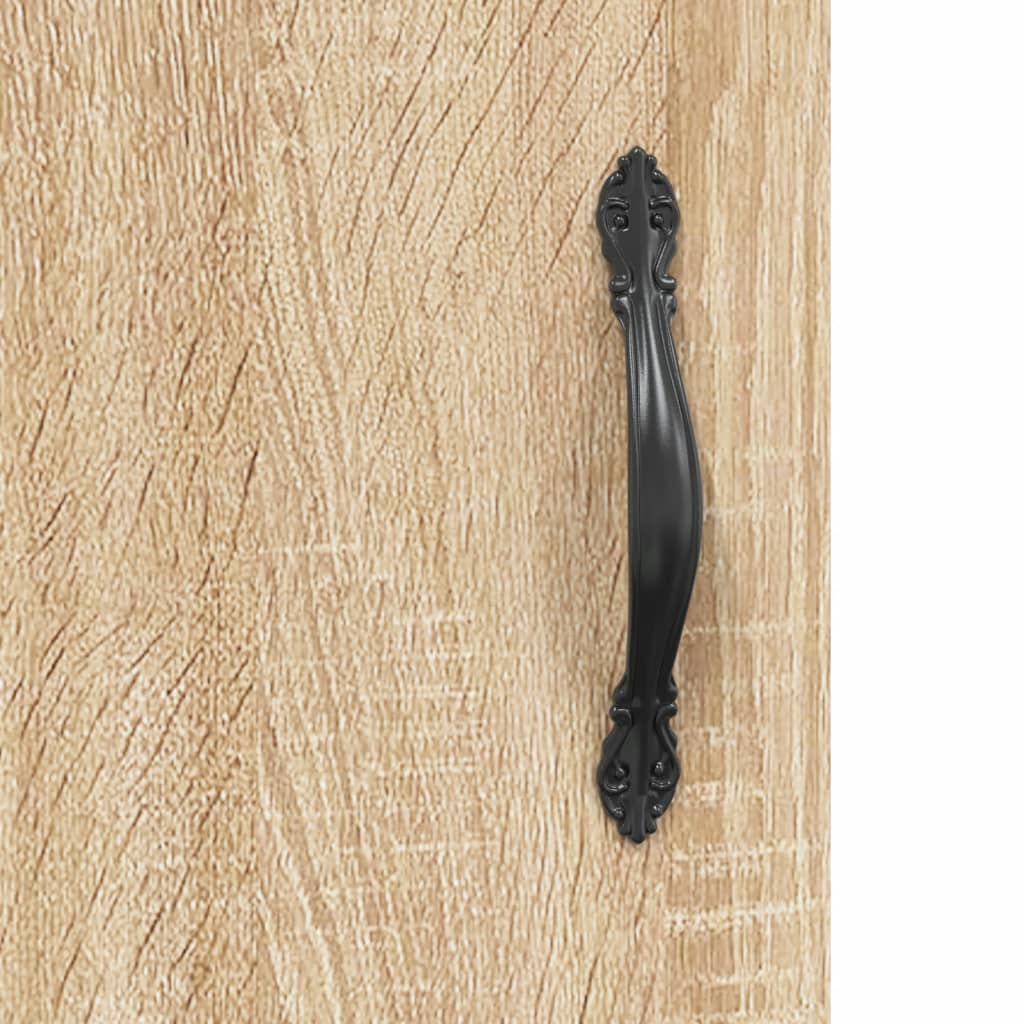 Hoge Kast 69,5X34X180 Cm Bewerkt Hout Kleurig