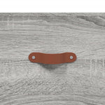 Hoge Kast 69,5X34X180 Cm Bewerkt Hout Eikenkleurig