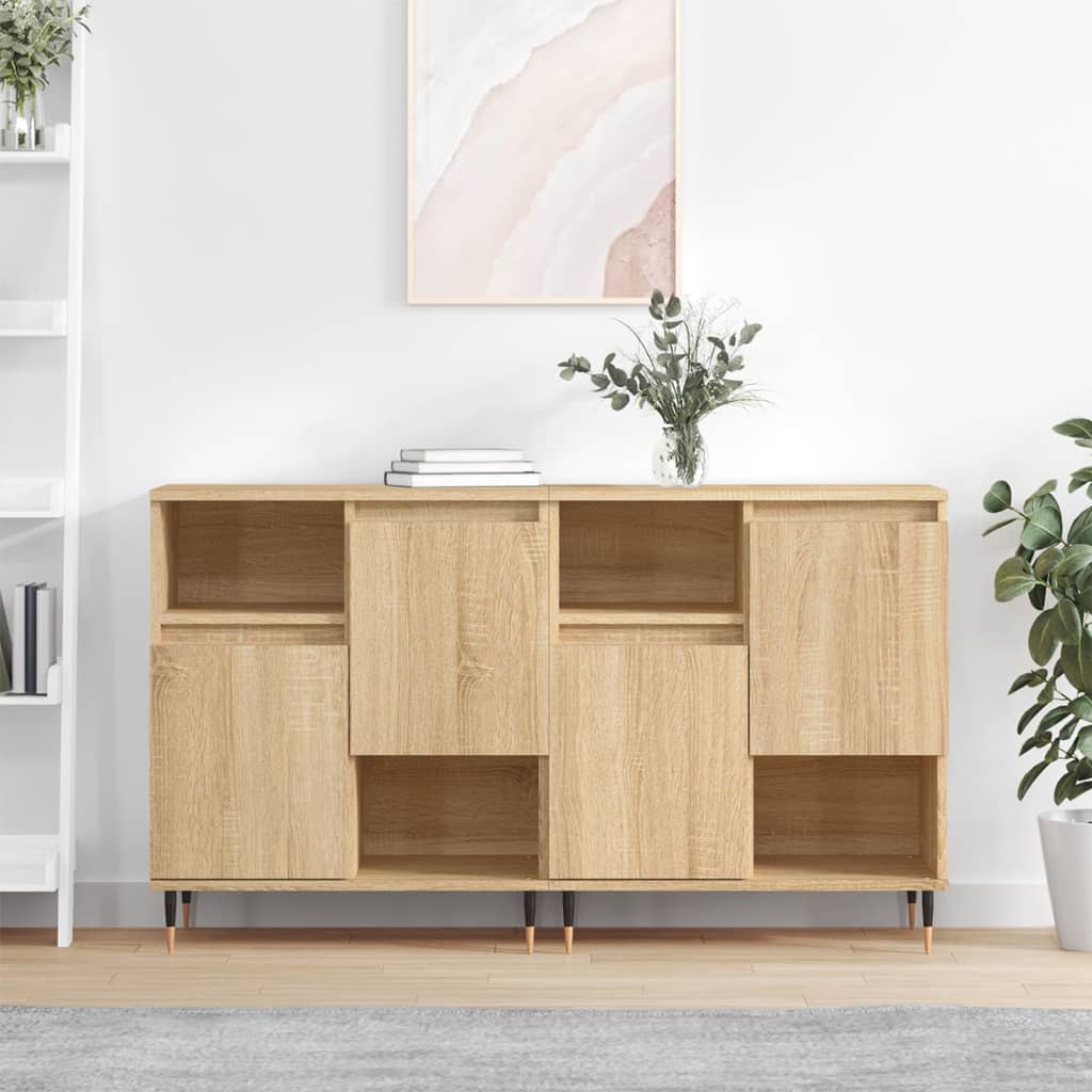 Dressoirs Bewerkt Hout Eikenkleurig
