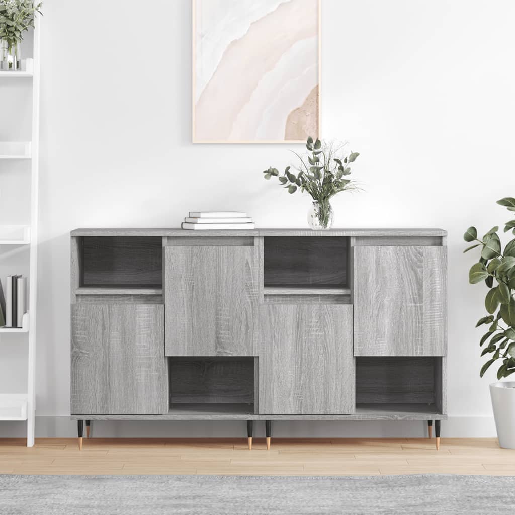 Dressoirs Bewerkt Hout Eikenkleurig