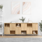 Dressoirs Bewerkt Hout Eikenkleurig