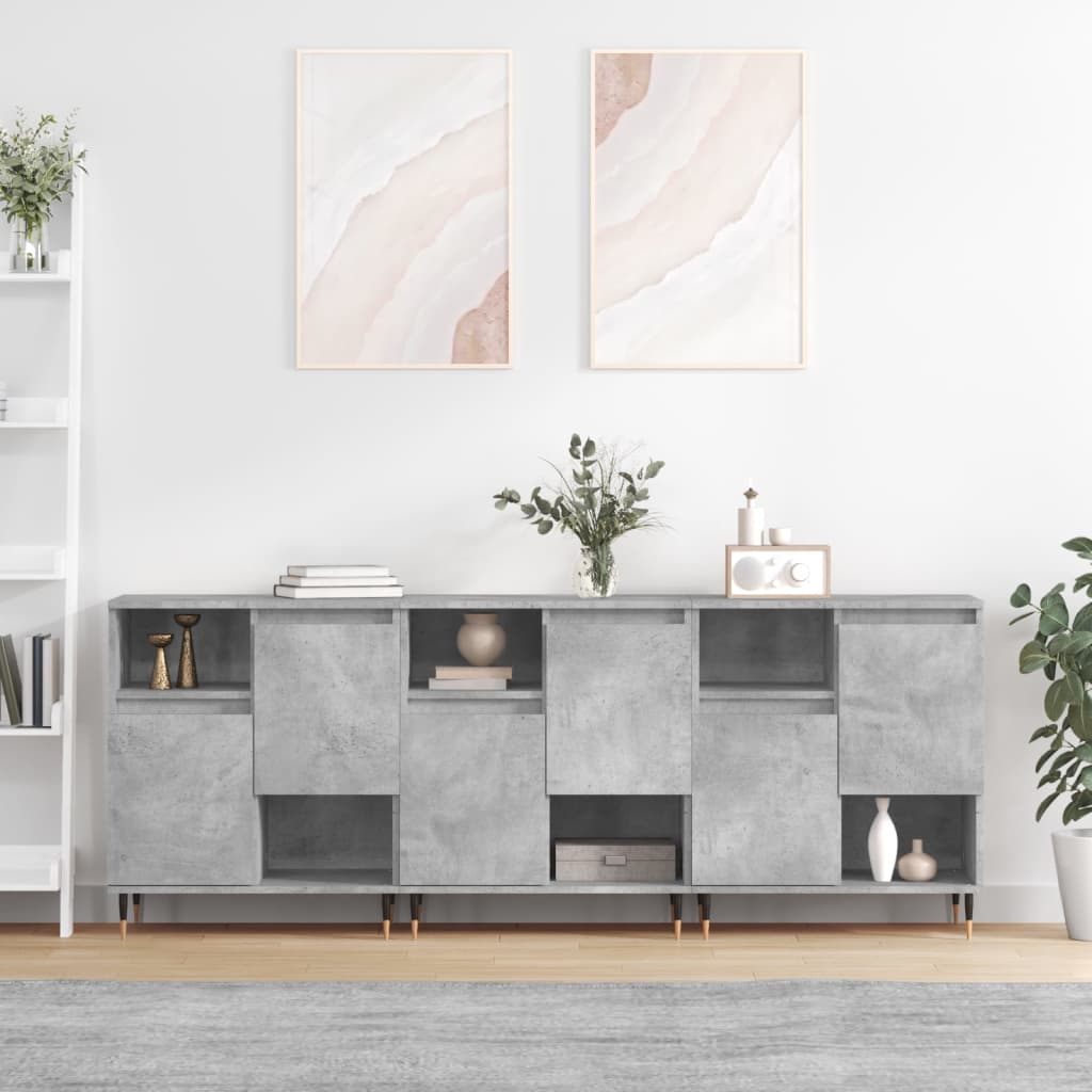 Dressoirs Bewerkt Hout Eikenkleurig