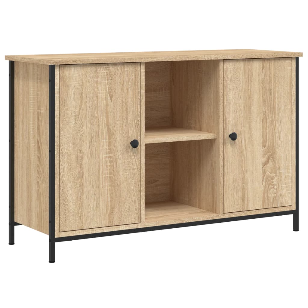 Tv-Meubel 100X35X65 Cm Bewerkt Hout Kleurig