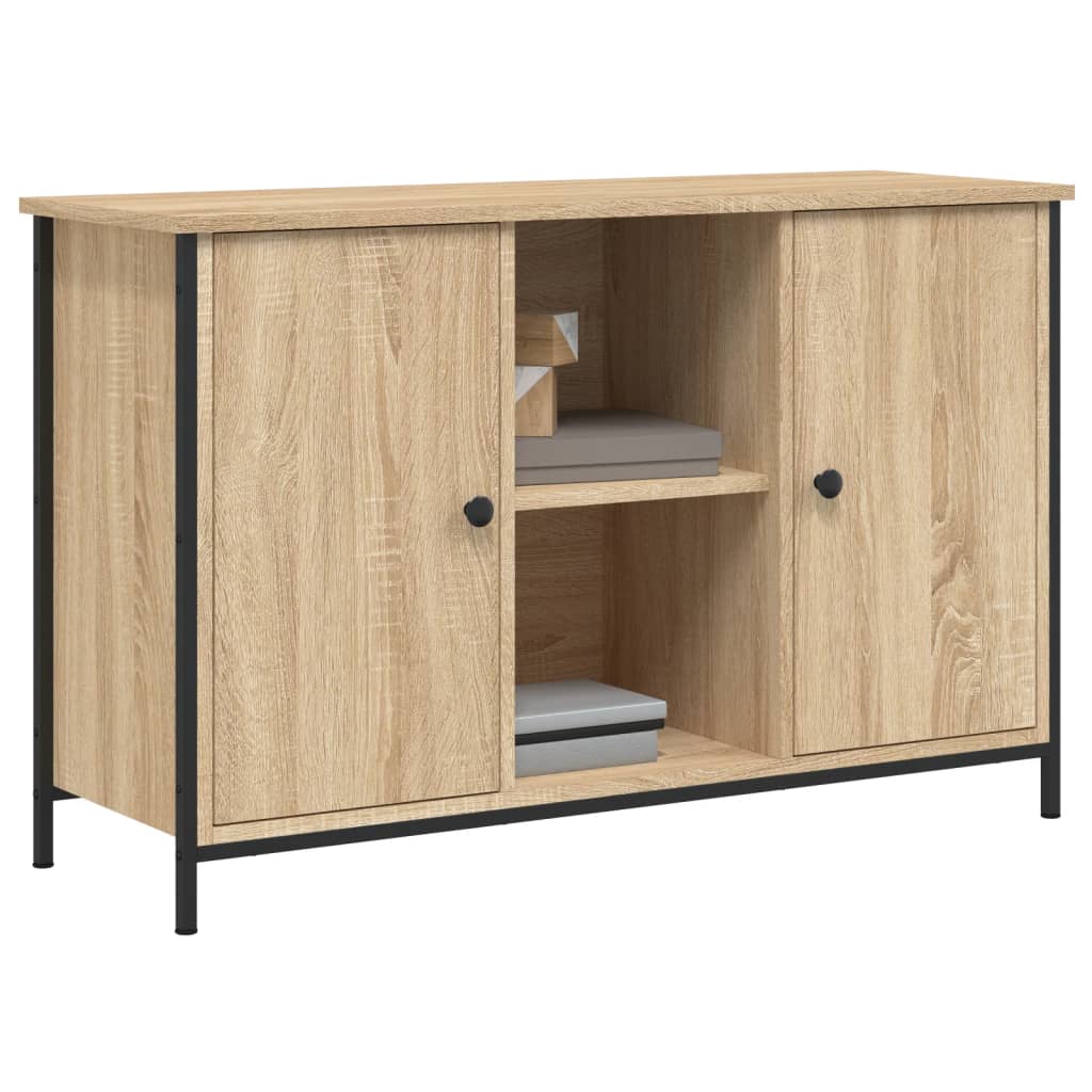 Tv-Meubel 100X35X65 Cm Bewerkt Hout Kleurig