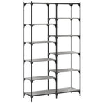 Boekenrek 100X32X170 Cm Bewerkt Hout En Ijzer