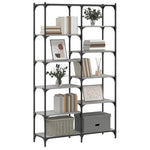 Boekenrek 100X32X170 Cm Bewerkt Hout En Ijzer