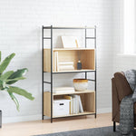 Boekenrek 80X30X145,5 Cm Bewerkt Hout En Ijzer