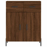 Dressoir 69,5X34X90 Cm Bewerkt Hout Bruin Eikenkleur