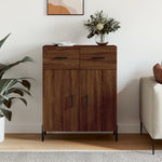 Dressoir 69,5X34X90 Cm Bewerkt Hout Bruin Eikenkleur