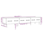 Tv-Meubel 50X36X30 Cm Bewerkt Hout
