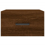 Nachtkastjes Wandgemonteerd 35X35X20 Cm Bruin Eikenkleur