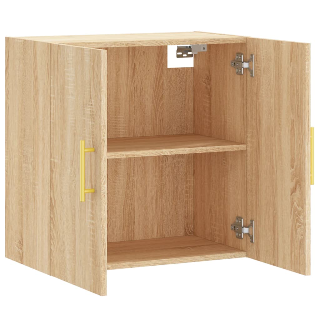 Wandkast 60X31X60 Cm Bewerkt Hout Kleurig